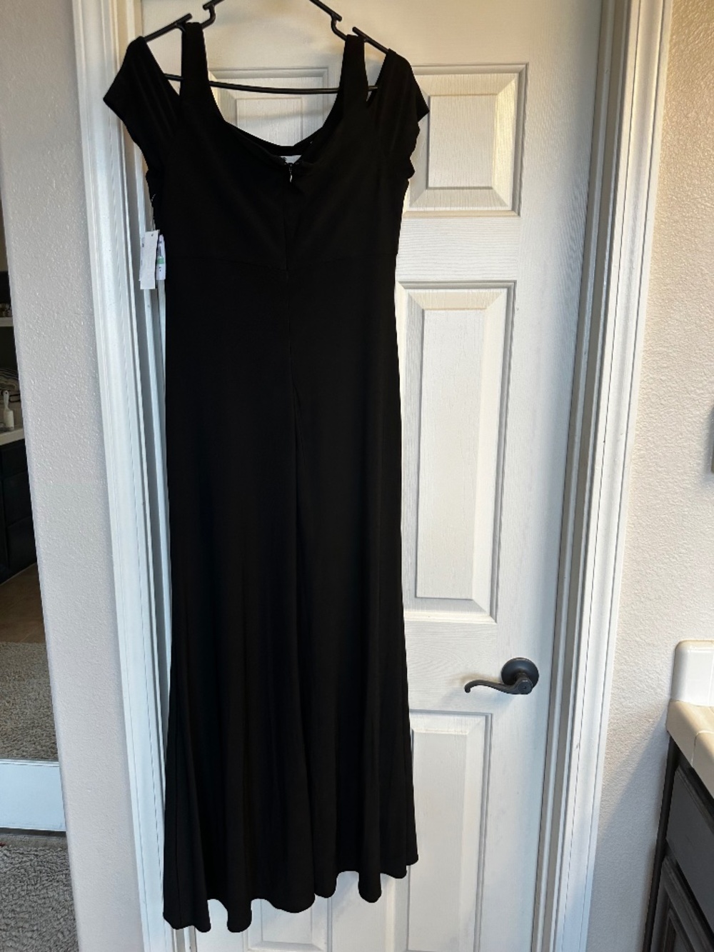 R & M NightWay Black Evening Dress Size 6